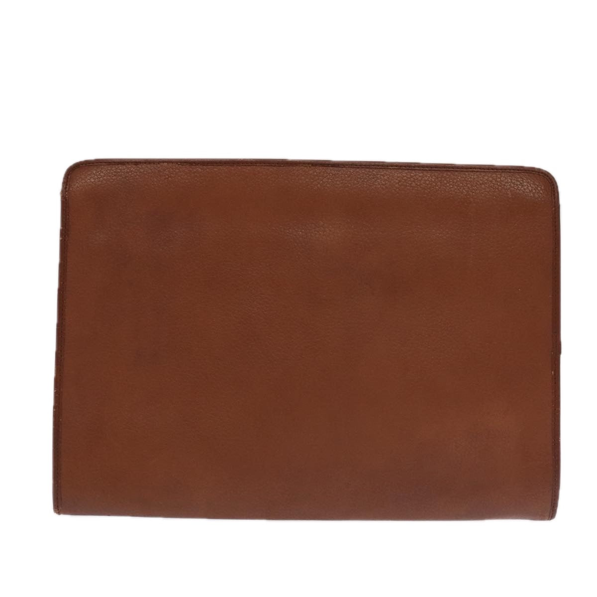 BURBERRY Nova Check Clutch Bag Leather Canvas 2 Set Beige Brown Auth ti2509