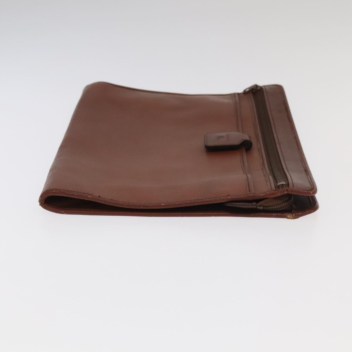 BURBERRY Nova Check Clutch Bag Leather Canvas 2 Set Beige Brown Auth ti2509