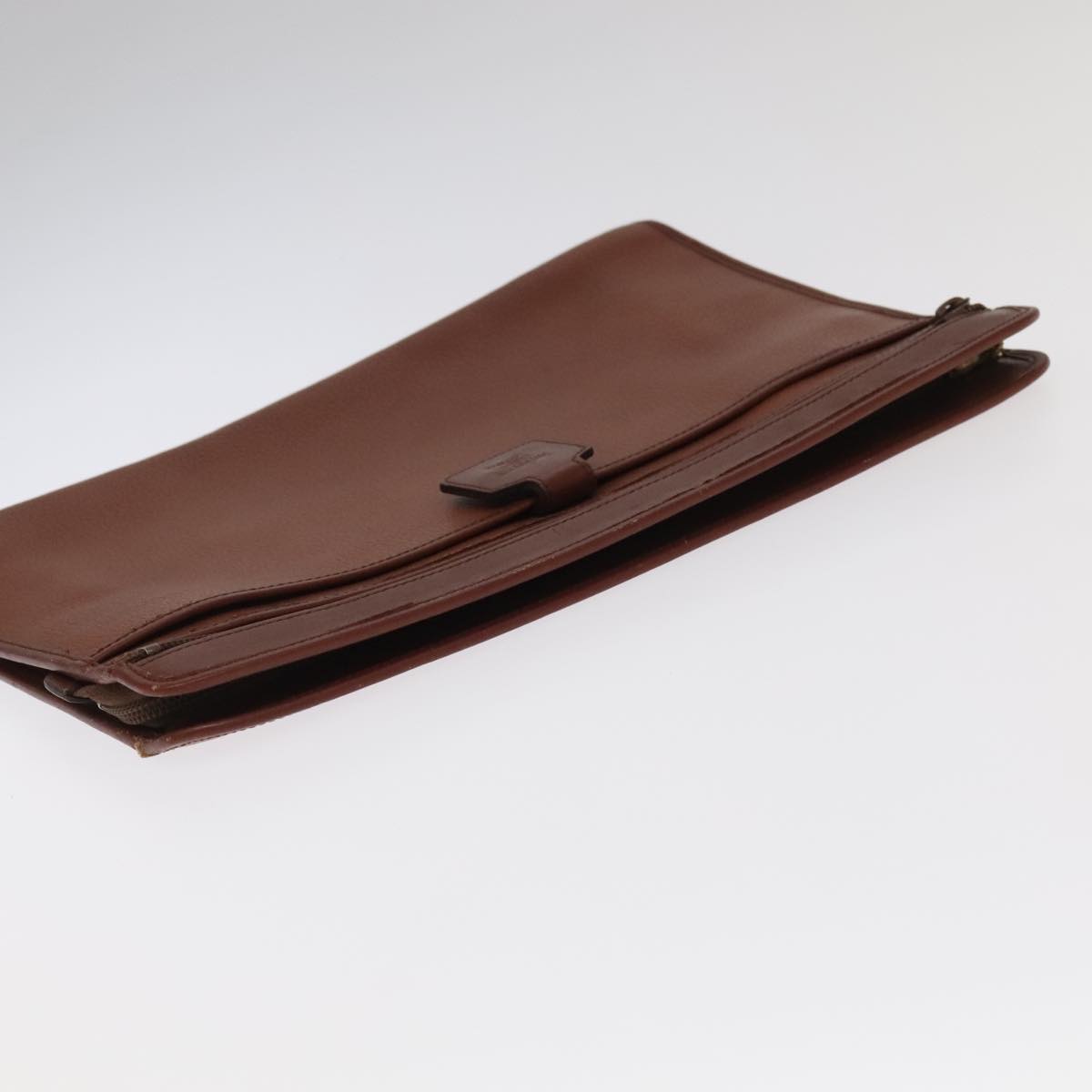 BURBERRY Nova Check Clutch Bag Leather Canvas 2 Set Beige Brown Auth ti2509