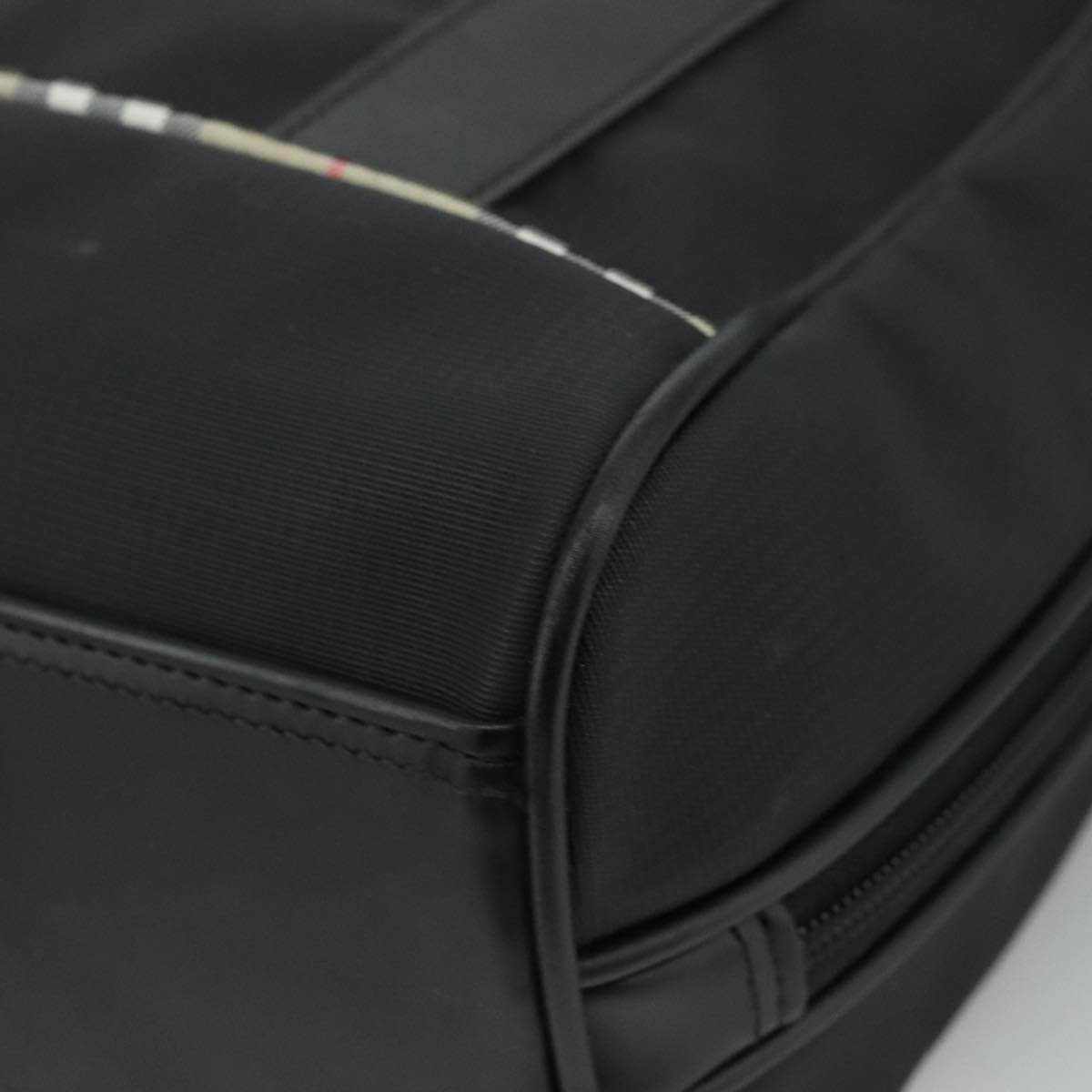 BURBERRY Golf Hand Bag Nylon Black Auth ti2520