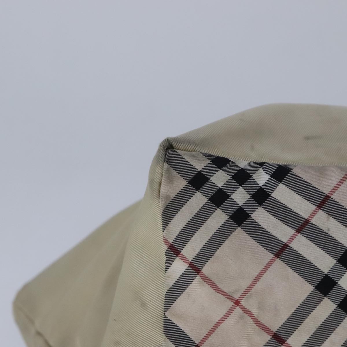 BURBERRY Blue Label Hand Bag Nylon Beige Auth ti2526