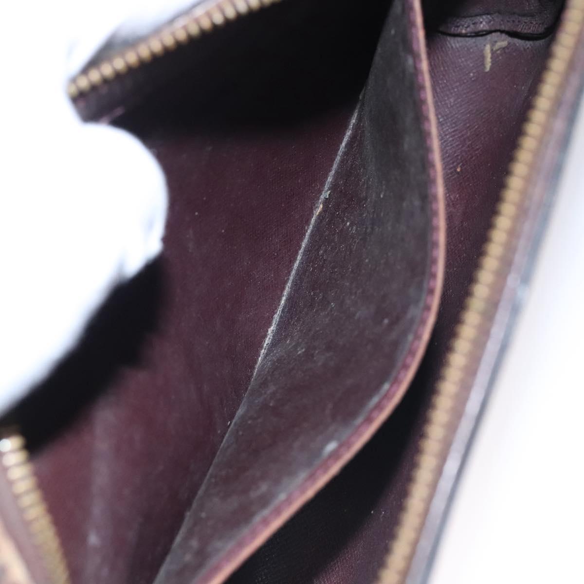 LOUIS VUITTON Taiga Baikal Clutch Bag Acajou M30186 LV Auth ti2637