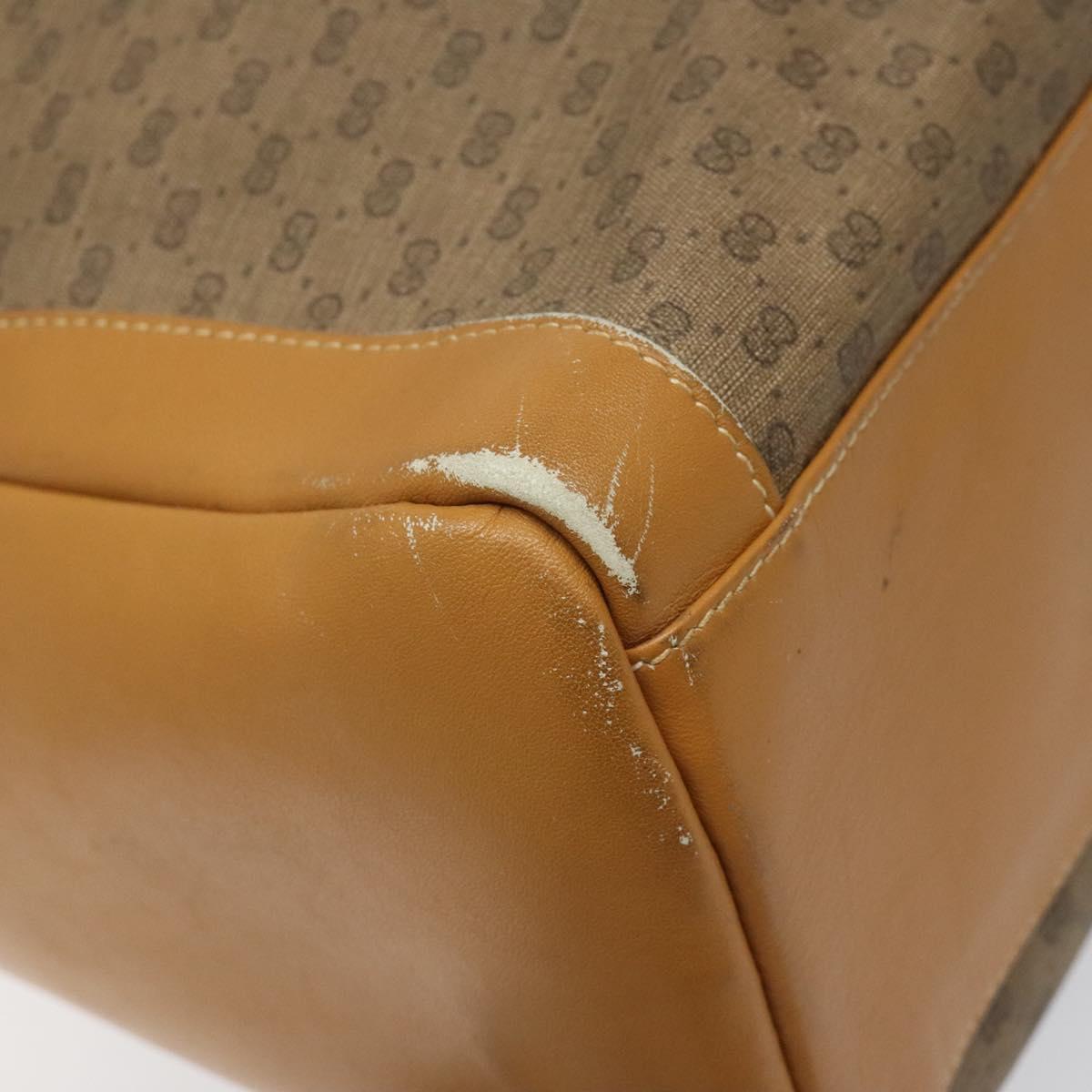 GUCCI Micro GG Supreme Shoulder Bag PVC Beige 001 115 1229 Auth ti2653