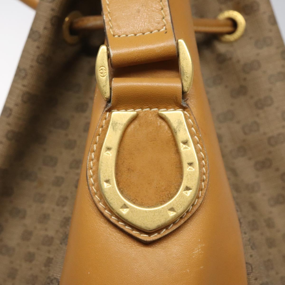 GUCCI Micro GG Supreme Shoulder Bag PVC Beige 001 115 1229 Auth ti2653