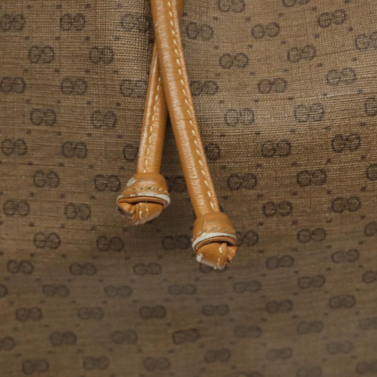 GUCCI Micro GG Supreme Shoulder Bag PVC Beige 001 115 1229 Auth ti2653