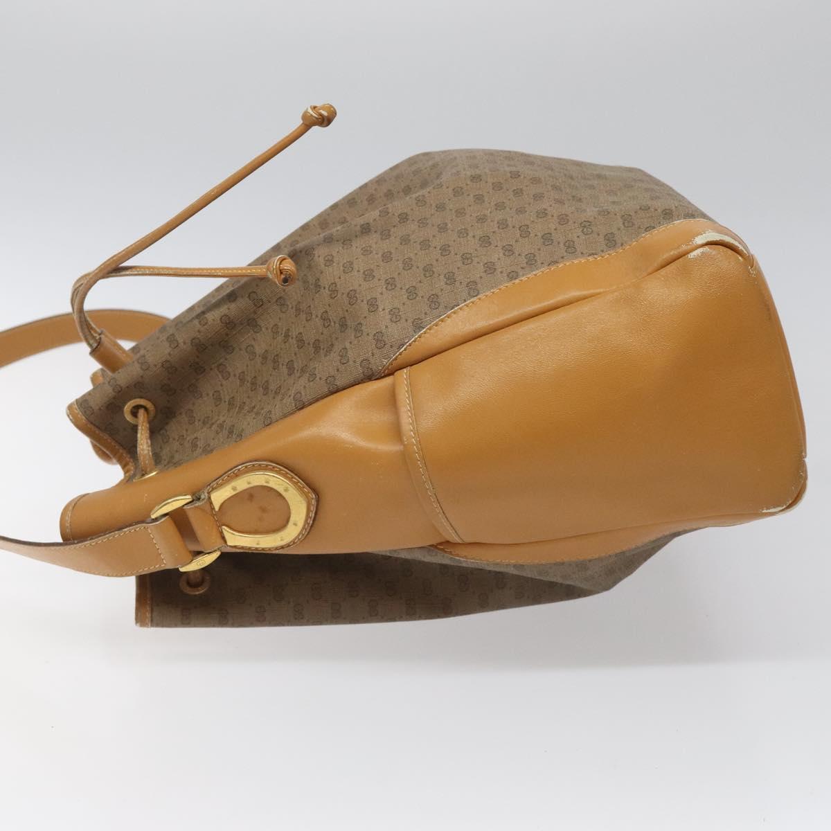 GUCCI Micro GG Supreme Shoulder Bag PVC Beige 001 115 1229 Auth ti2653