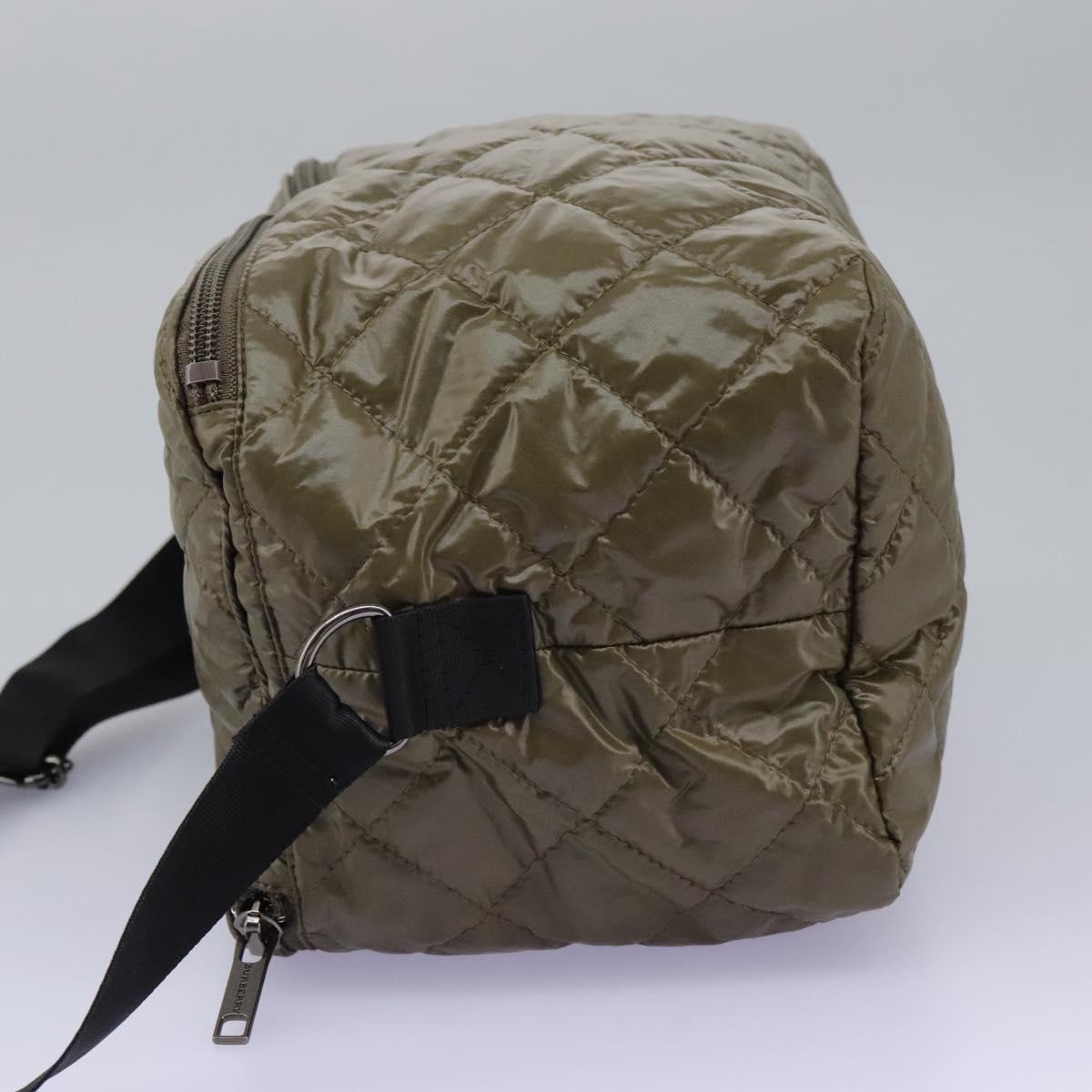 BURBERRY Shoulder Bag Nylon Khaki Auth ti2658