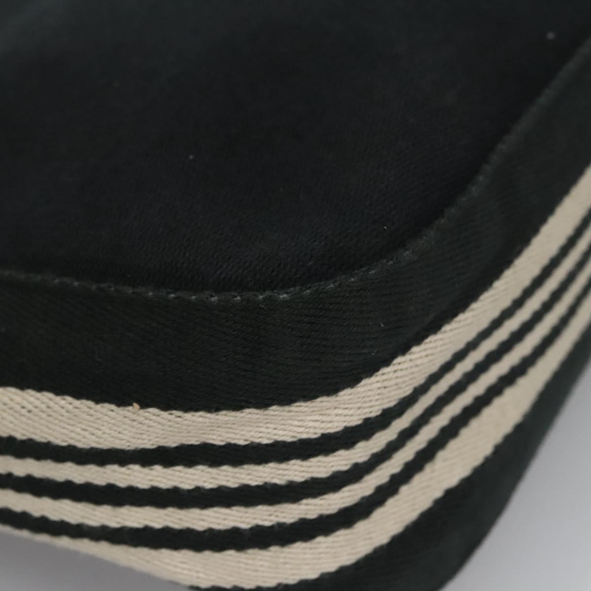 BURBERRY Tote Bag Canvas Black Auth ti2661