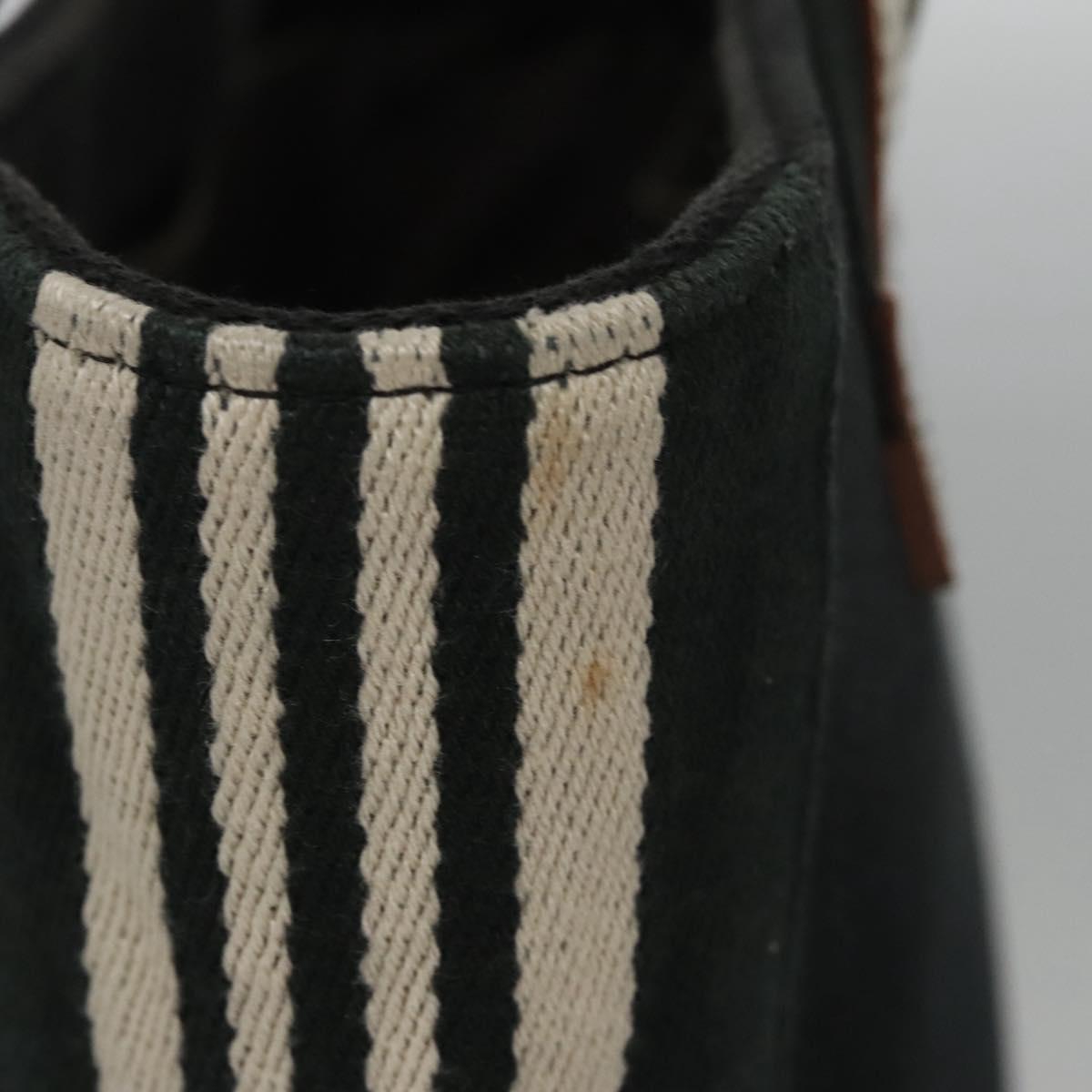 BURBERRY Tote Bag Canvas Black Auth ti2661