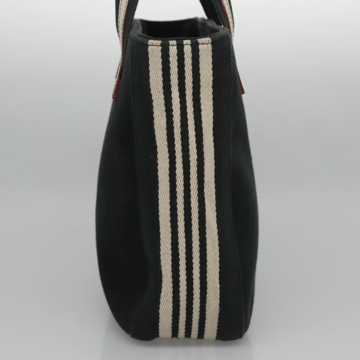 BURBERRY Tote Bag Canvas Black Auth ti2661