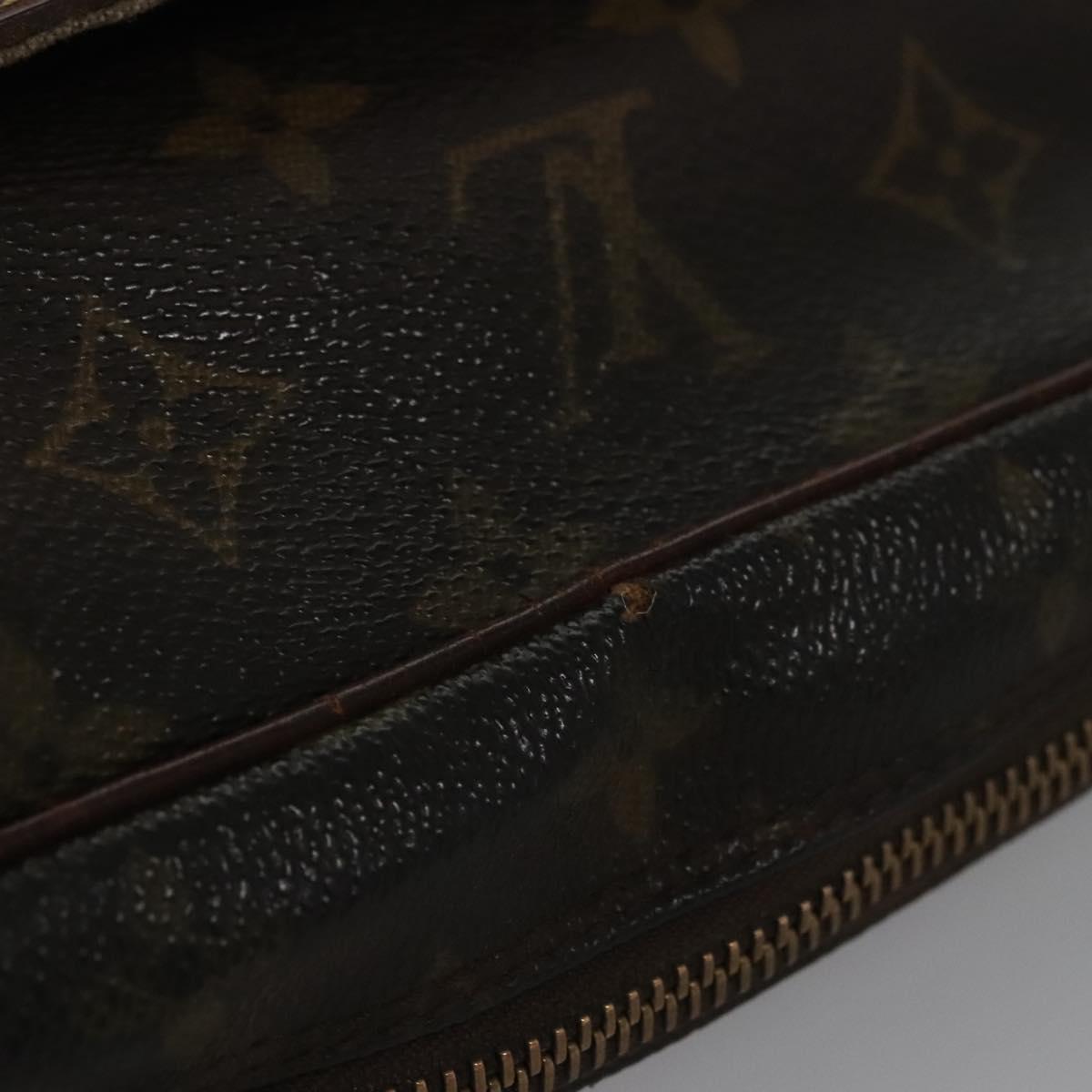 LOUIS VUITTON Monogram Compiegne 28 Clutch Bag M51845 LV Auth ti2690