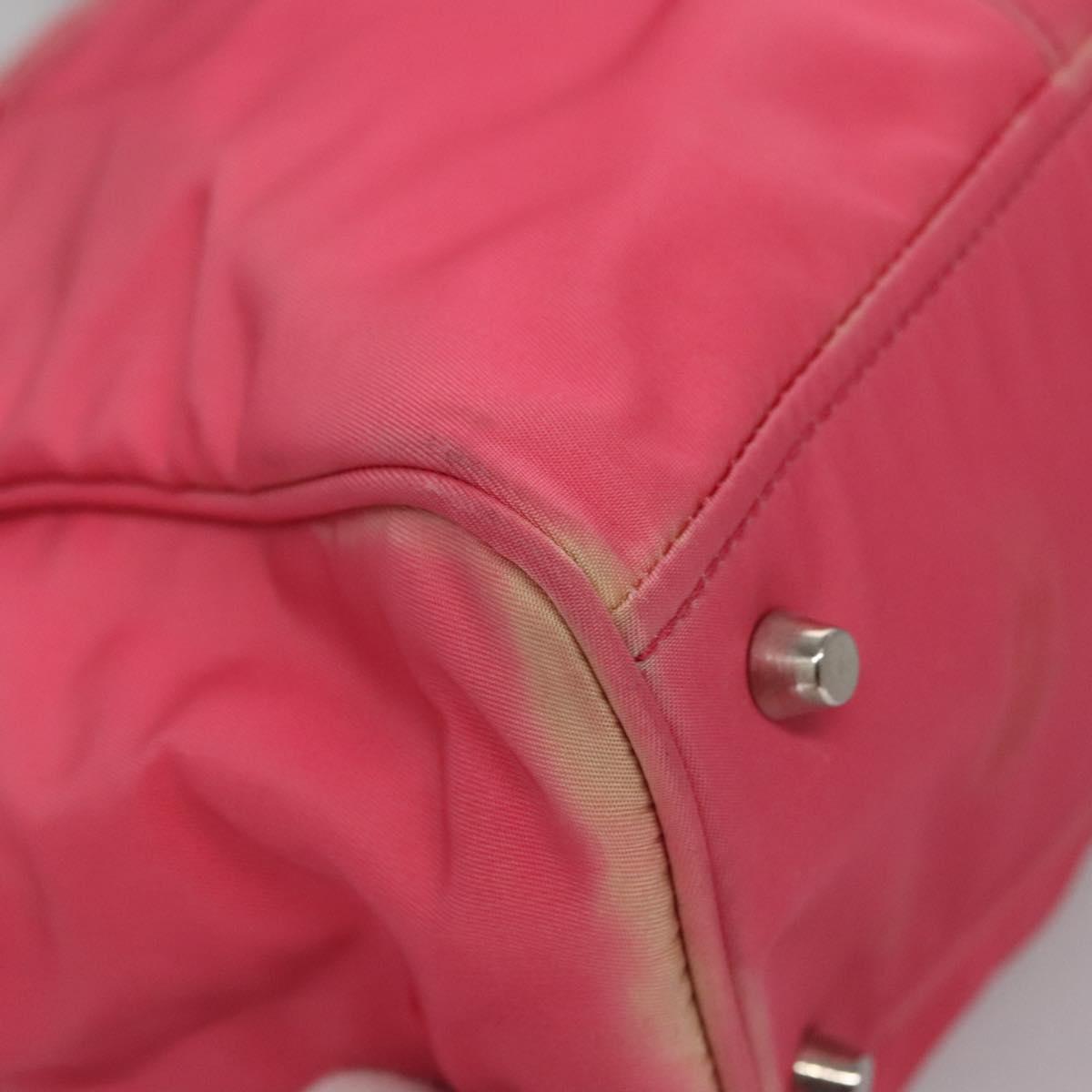 PRADA Tote Bag Nylon Pink Auth ti2721
