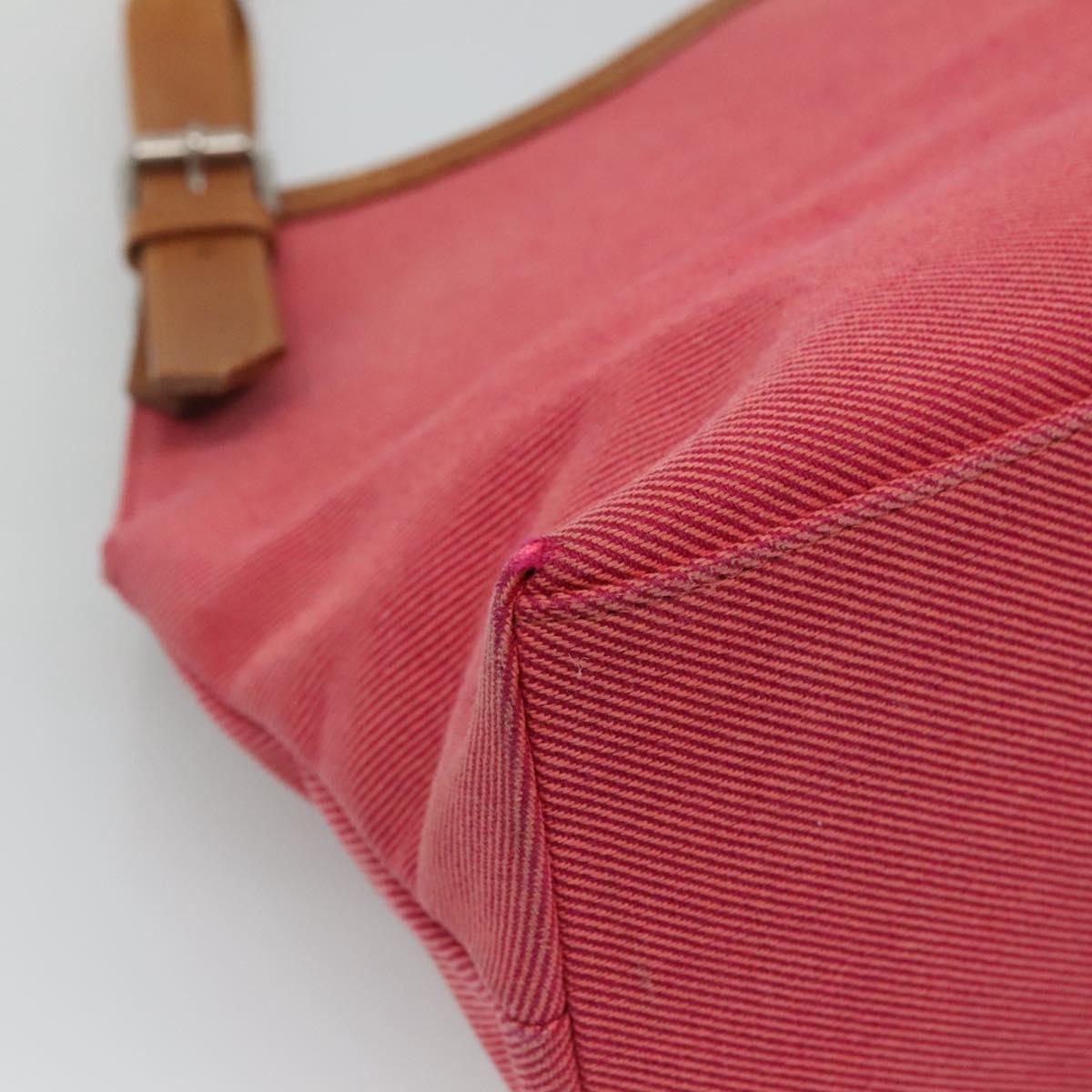 BURBERRY Blue Label Hand Bag Canvas Pink Auth ti2728