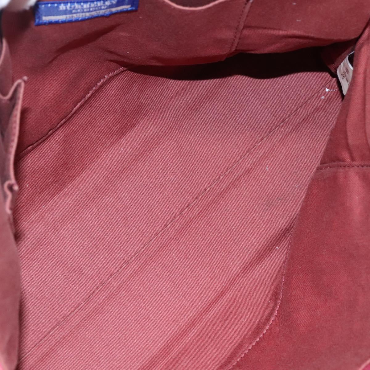 BURBERRY Blue Label Hand Bag Canvas Pink Auth ti2728