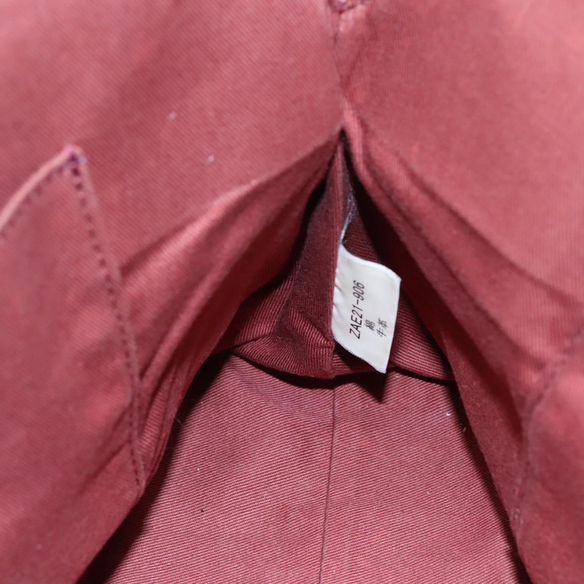 BURBERRY Blue Label Hand Bag Canvas Pink Auth ti2728