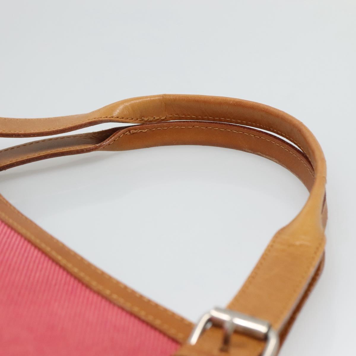 BURBERRY Blue Label Hand Bag Canvas Pink Auth ti2728