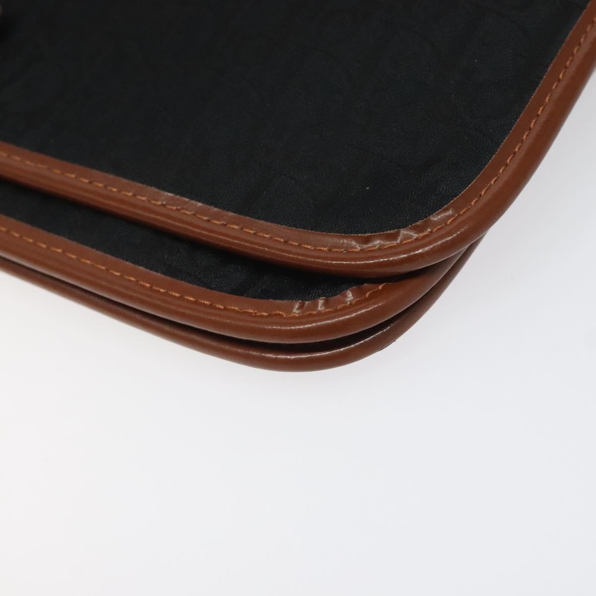 Christian Dior Trotter Canvas Shoulder Bag Black Auth ti2735