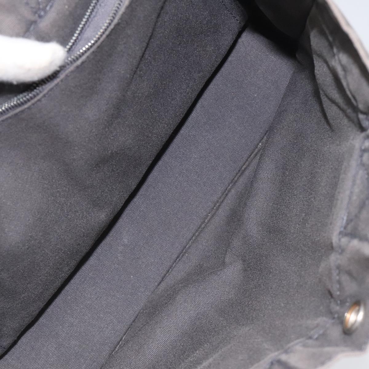 HERMES Fourre Tout PM Hand Bag Canvas Gray Auth ti2740