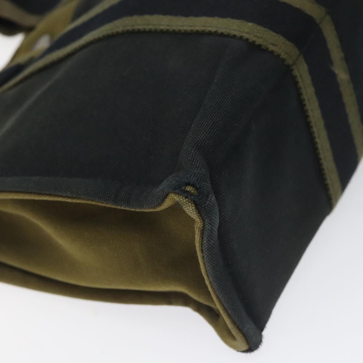 HERMES Fourre Tout PM Hand Bag Canvas Khaki Auth ti2747