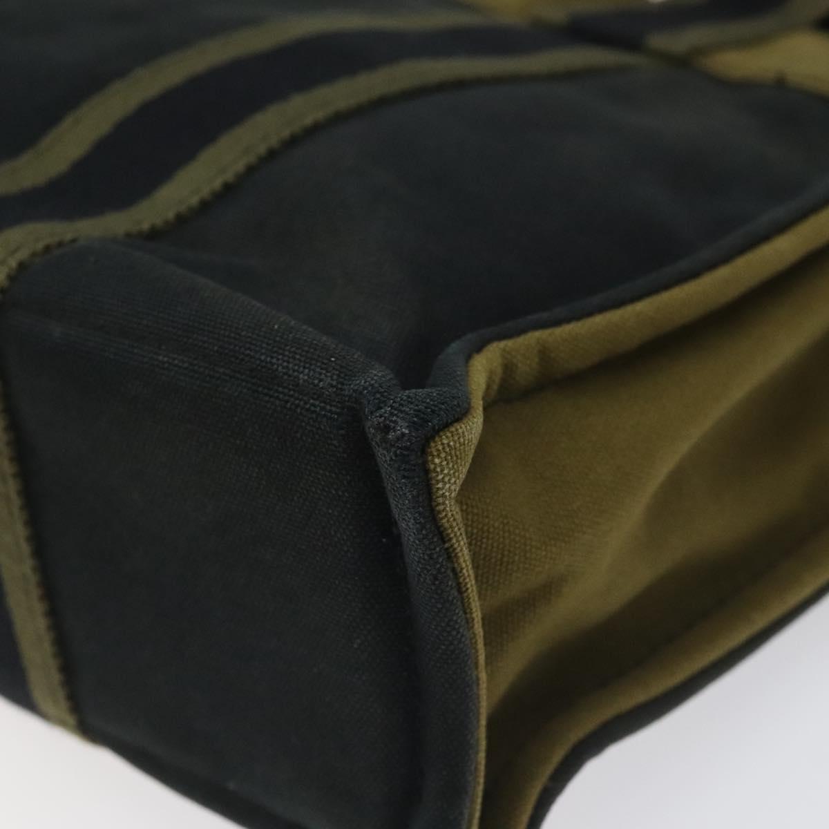 HERMES Fourre Tout PM Hand Bag Canvas Khaki Auth ti2747