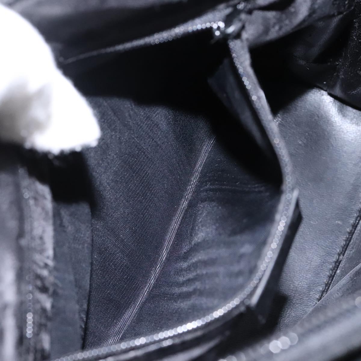 GUCCI Shoulder Bag Leather Black Auth ti2752