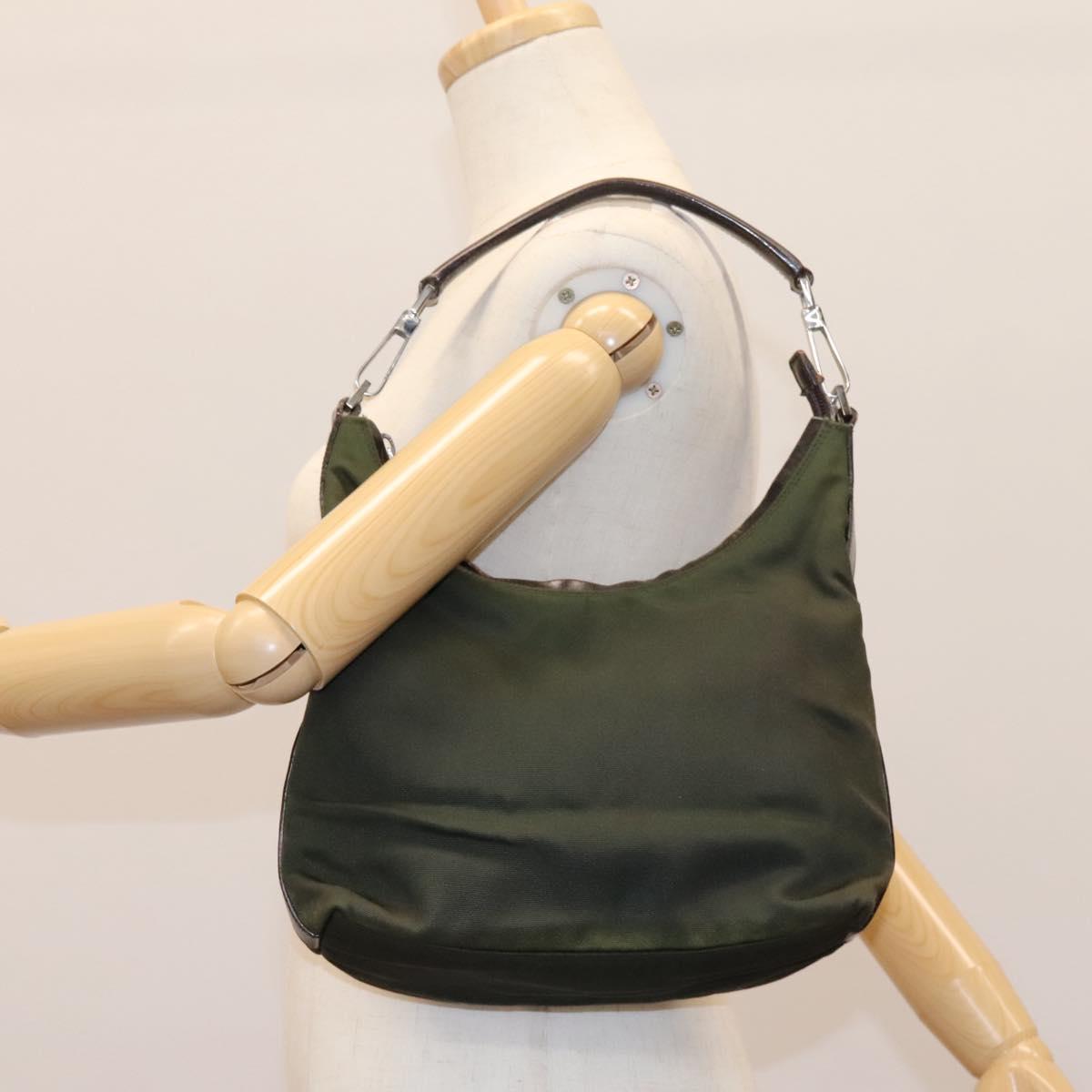 GUCCI Hand Bag Canvas Khaki 000 0602 Auth ti2770