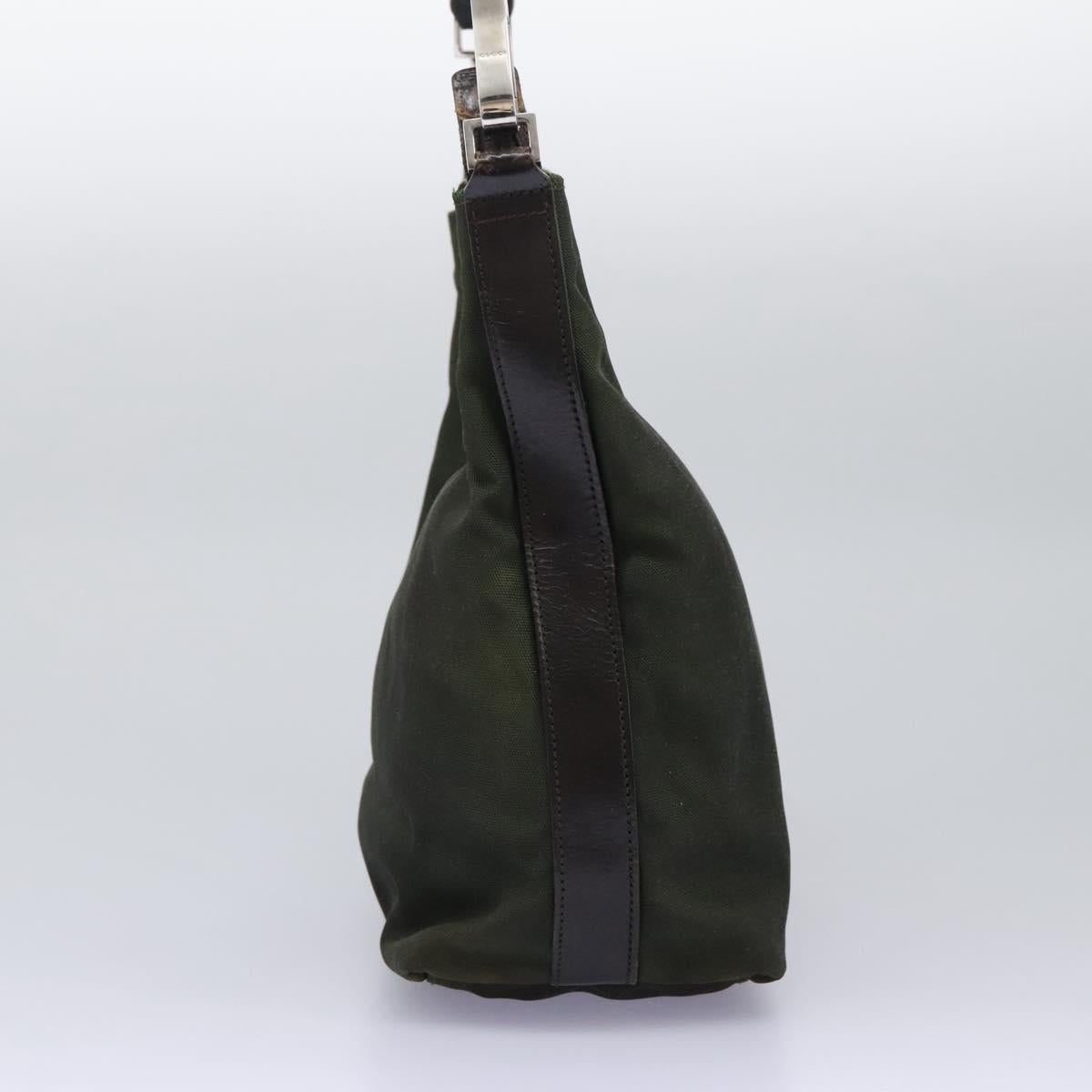 GUCCI Hand Bag Canvas Khaki 000 0602 Auth ti2770