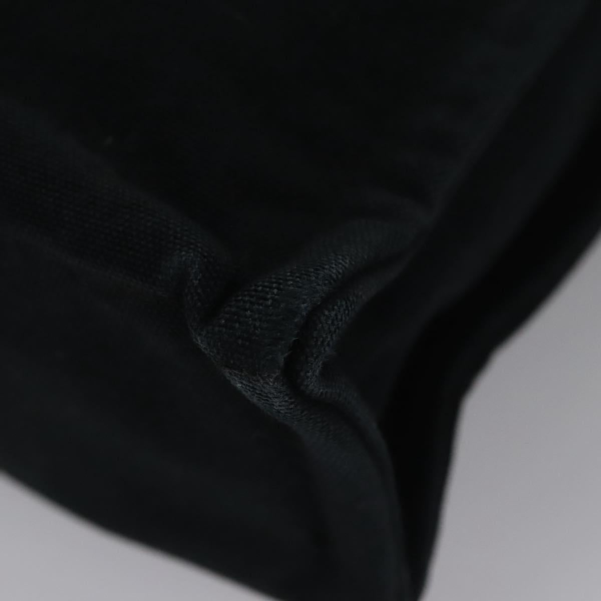 HERMES Fourre Tout PM Hand Bag Canvas Black Auth ti2780