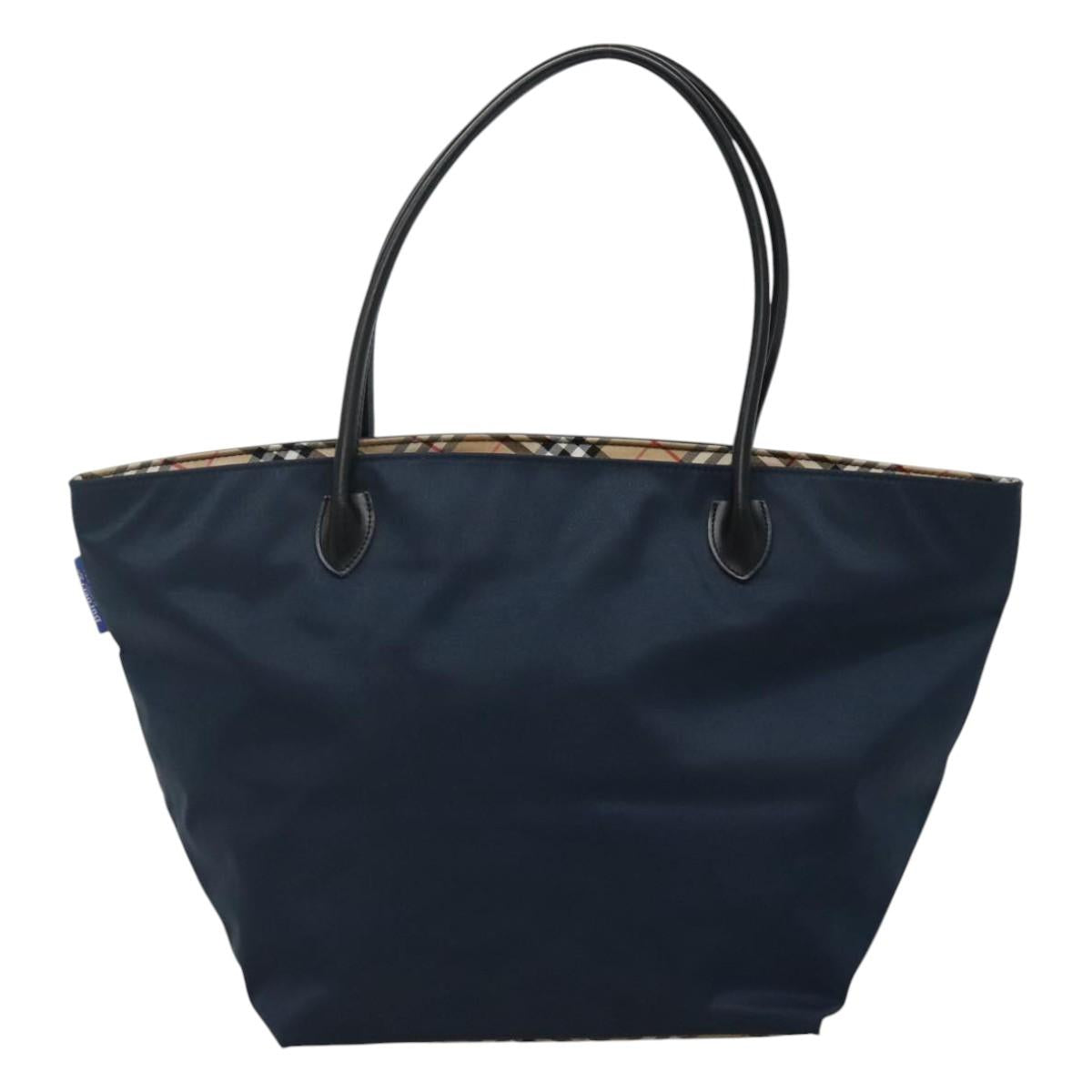 Burberrys Blue Label Tote Bag Nylon Navy Auth ti2781