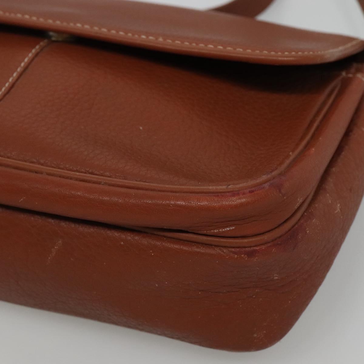 Burberrys Shoulder Bag Leather Brown Auth ti2788