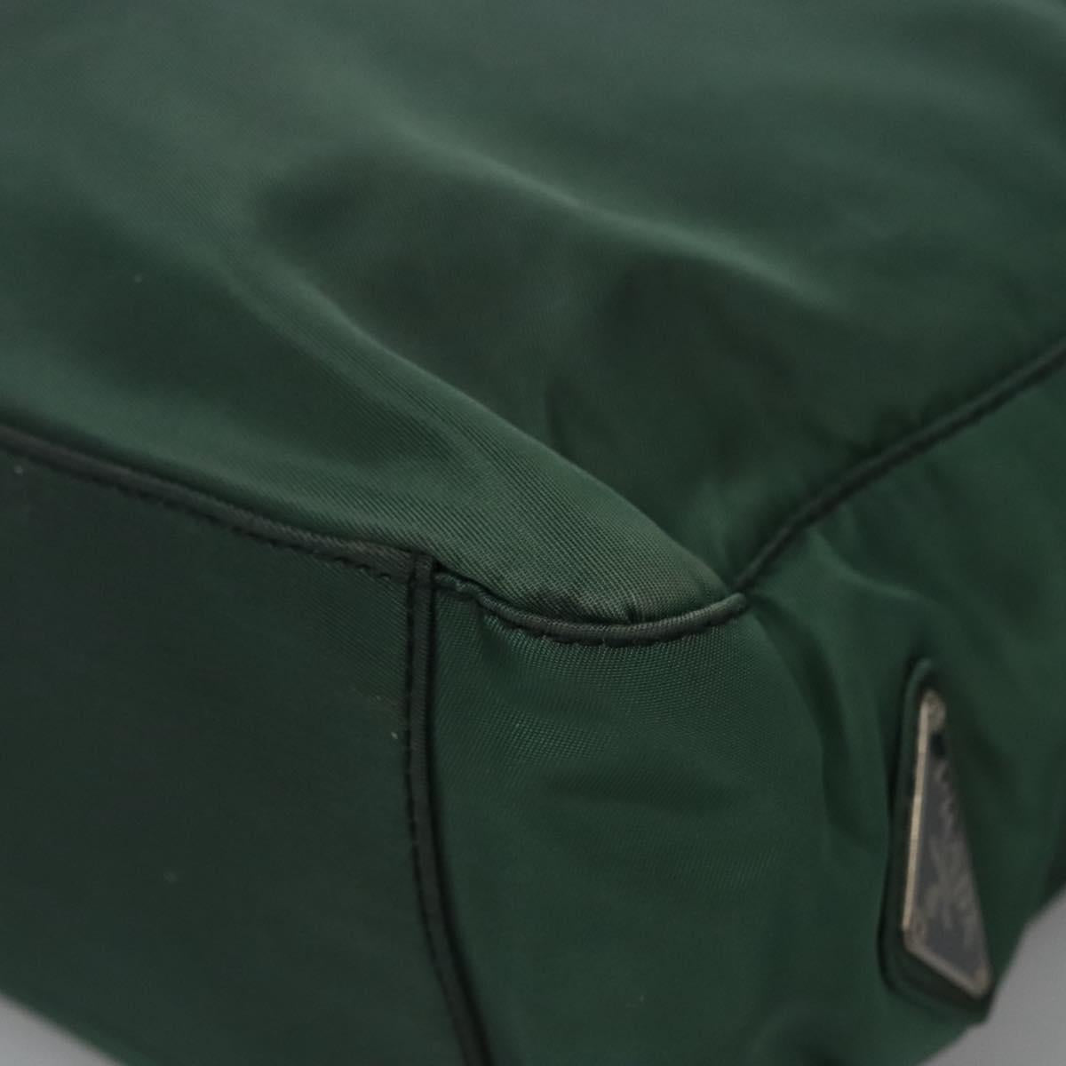 PRADA Hand Bag Nylon Green Auth ti2795