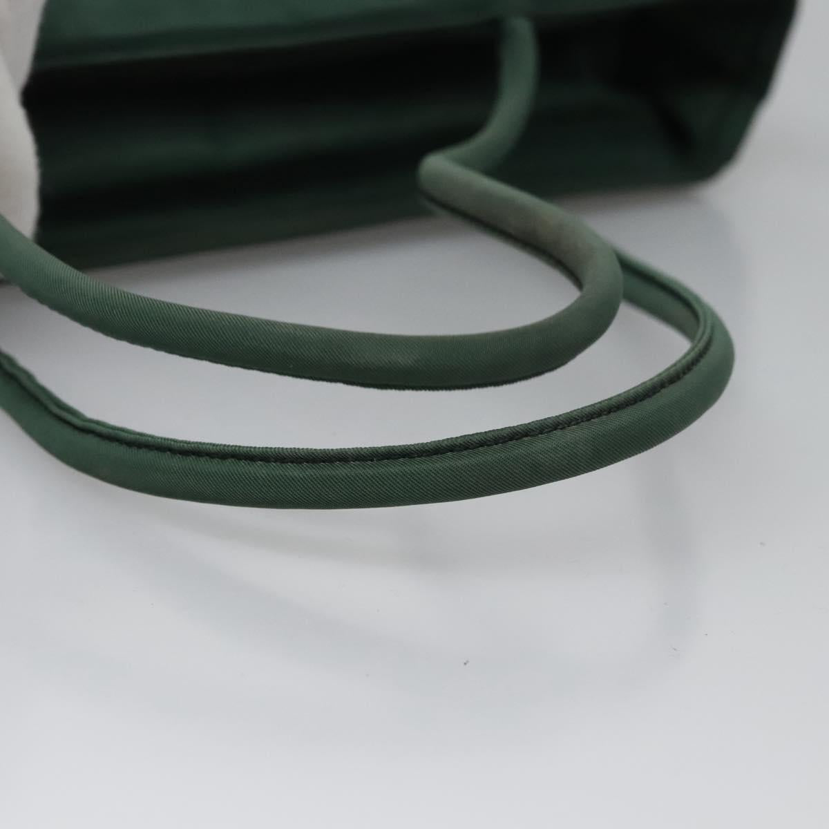 PRADA Hand Bag Nylon Green Auth ti2795