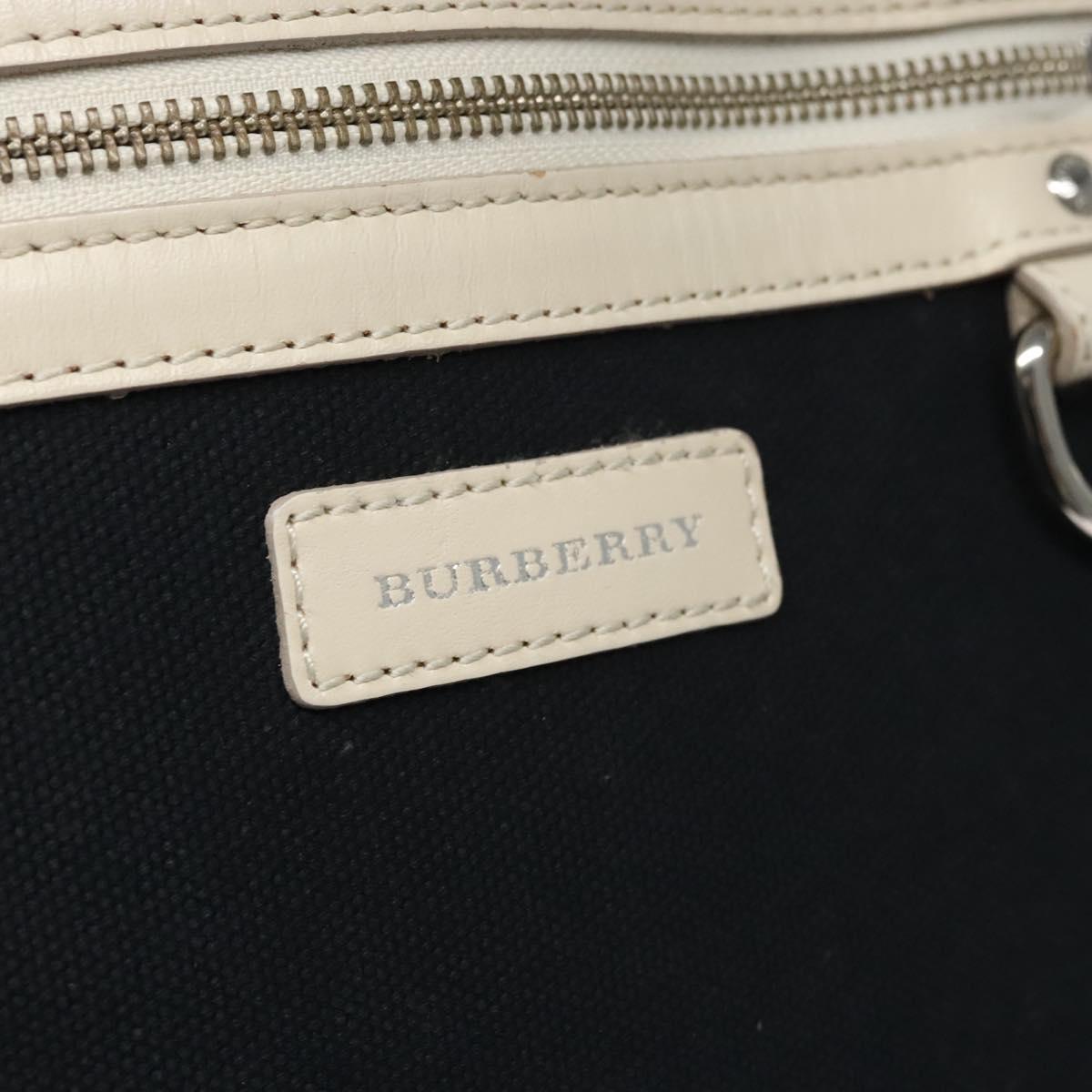 BURBERRY Tote Bag Canvas Navy Auth ti2798