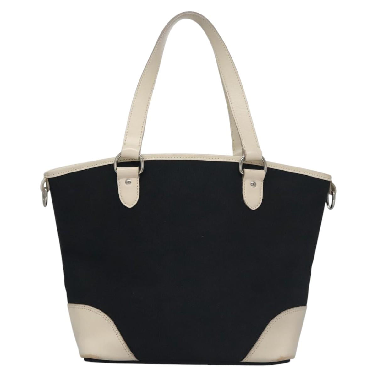 BURBERRY Tote Bag Canvas Navy Auth ti2798