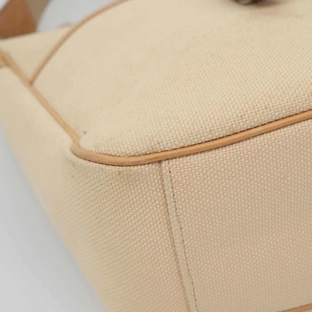 BURBERRY Blue Label Shoulder Bag Canvas Beige Auth ti2800