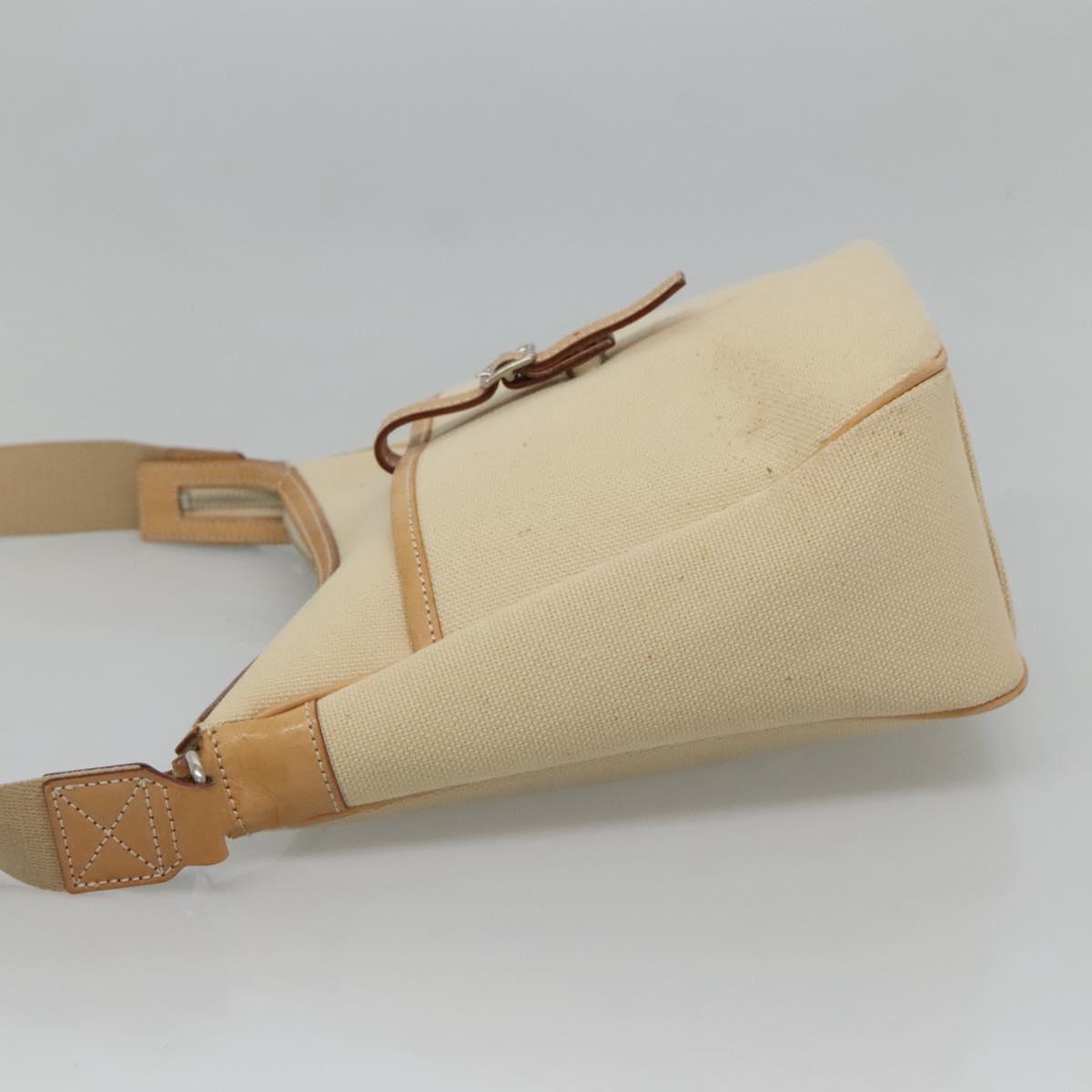 BURBERRY Blue Label Shoulder Bag Canvas Beige Auth ti2800