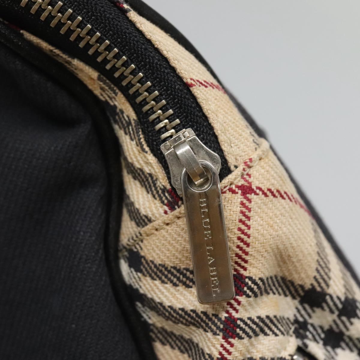 BURBERRY Blue Label Hand Bag Canvas Navy Auth ti2805