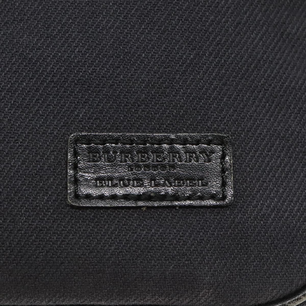 BURBERRY Blue Label Hand Bag Canvas Navy Auth ti2805