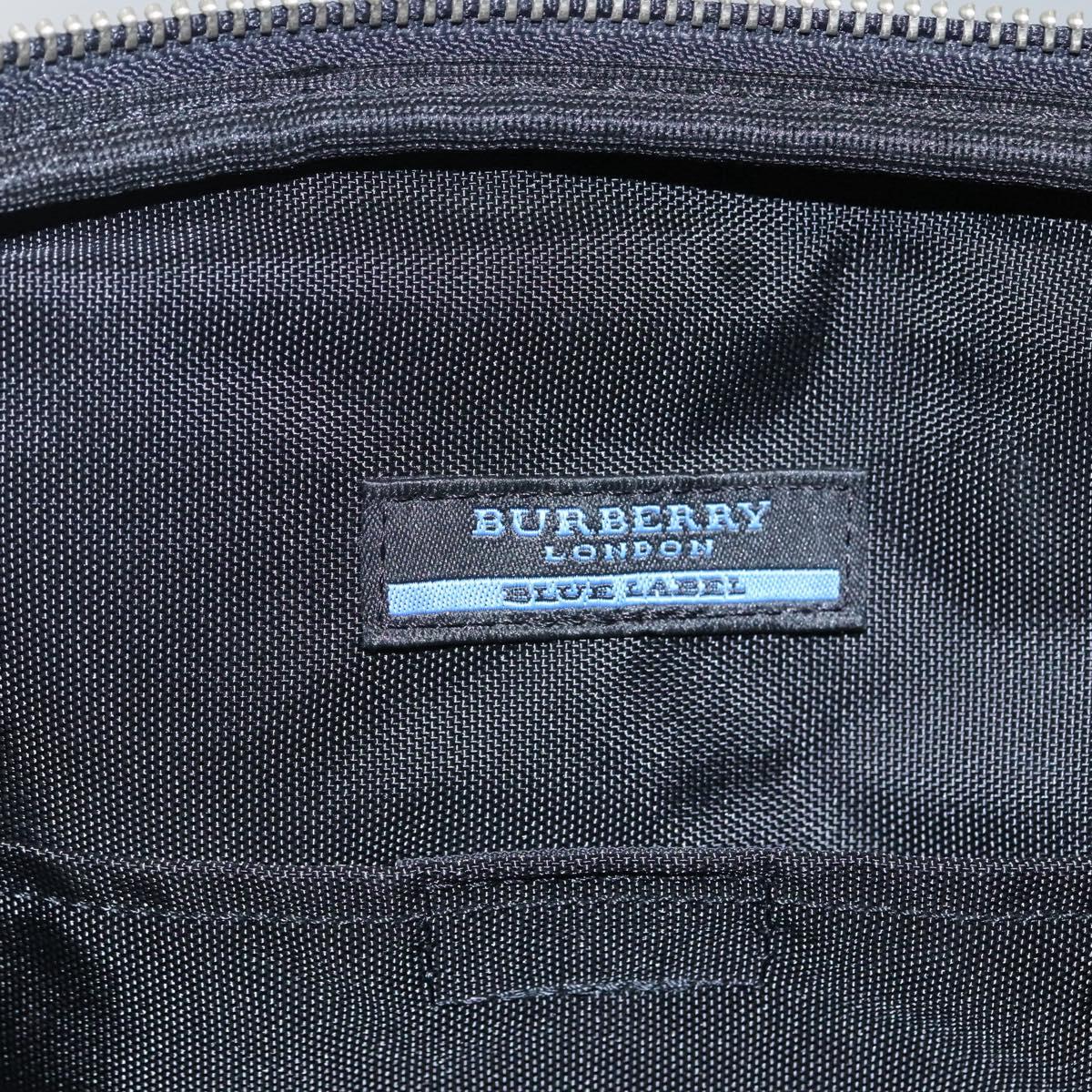 BURBERRY Blue Label Hand Bag Canvas Navy Auth ti2805