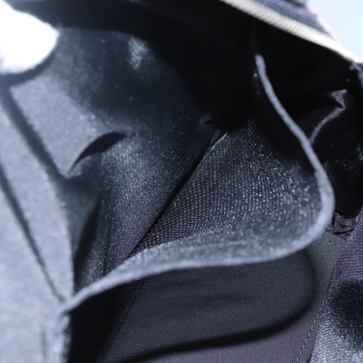 BURBERRY Blue Label Hand Bag Canvas Navy Auth ti2805