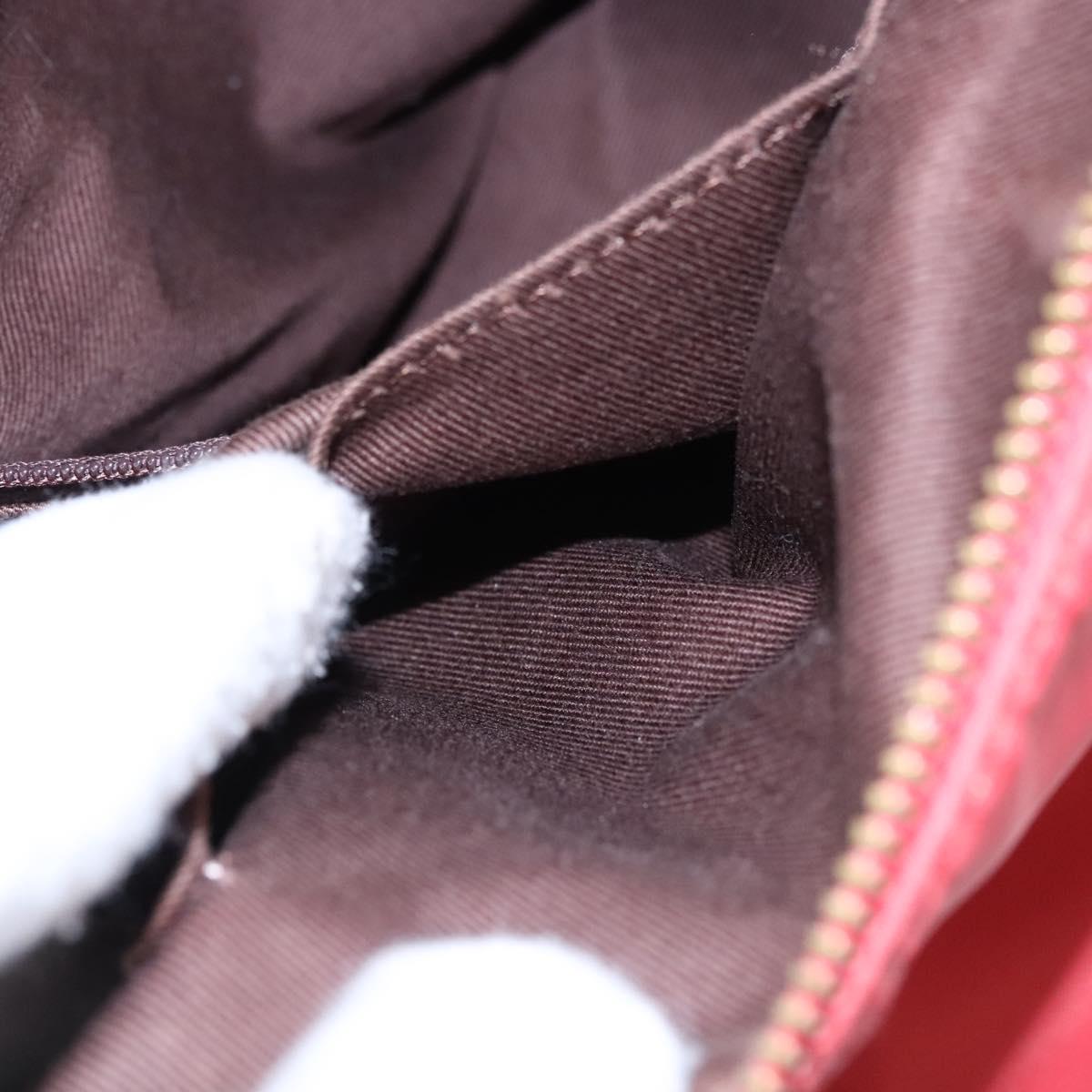 BURBERRY Blue Label Tote Bag Nylon Red Auth ti2825