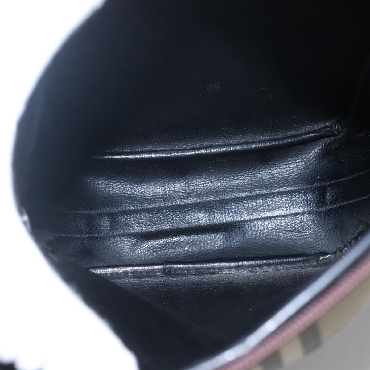 Burberrys Nova Check Blue Label Shoulder Bag Canvas Beige Auth ti2830