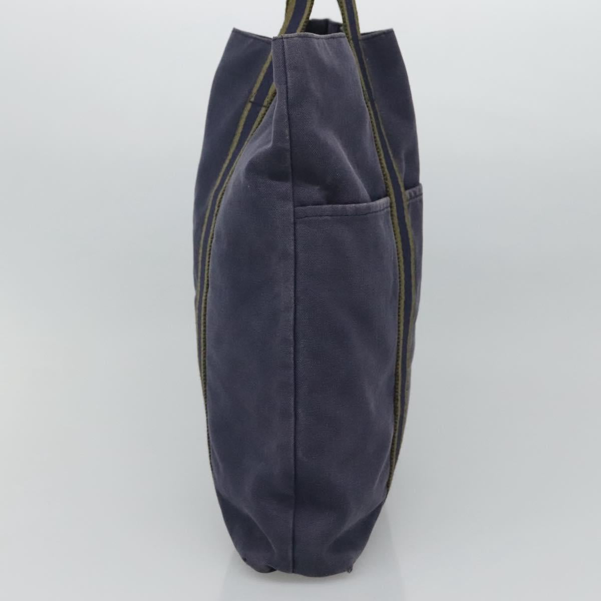 HERMES Fourre Tout Cabass Tote Bag Canvas Navy Auth ti2834