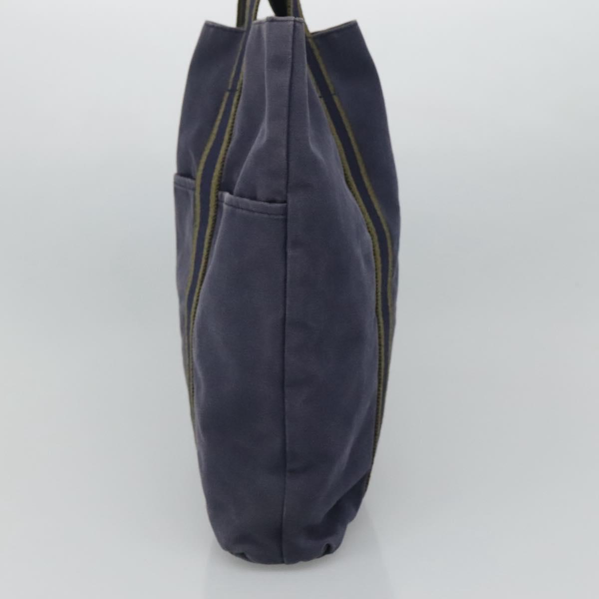 HERMES Fourre Tout Cabass Tote Bag Canvas Navy Auth ti2834