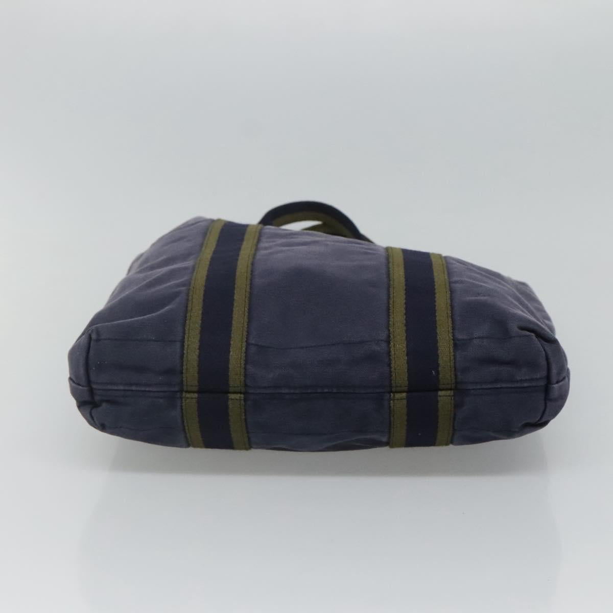 HERMES Fourre Tout Cabass Tote Bag Canvas Navy Auth ti2834