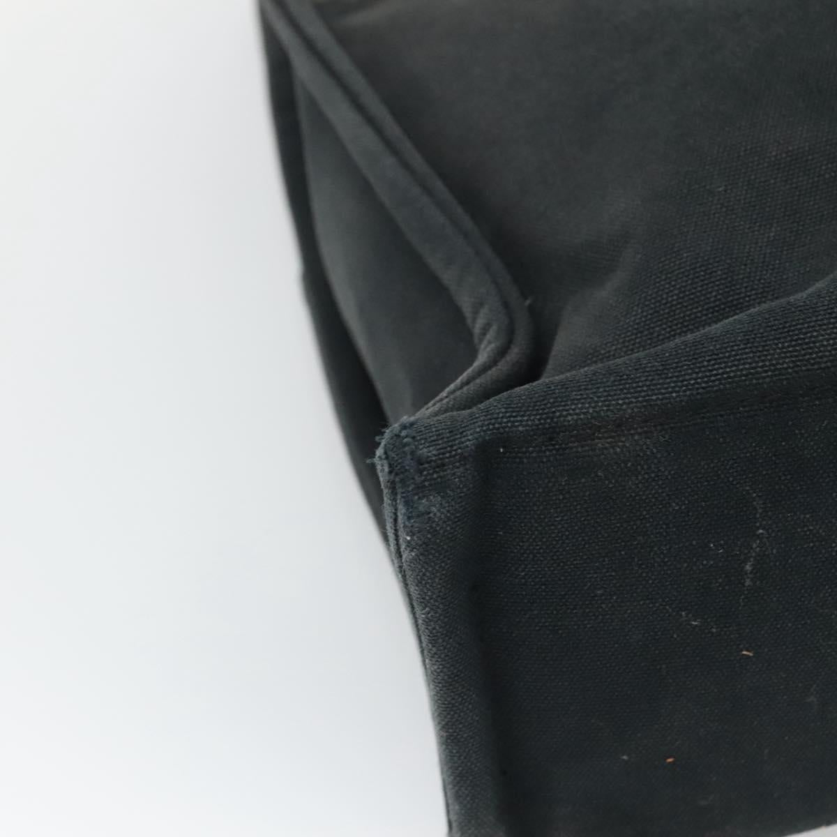 HERMES Fourre Tout MM Hand Bag Canvas Black Auth ti2835