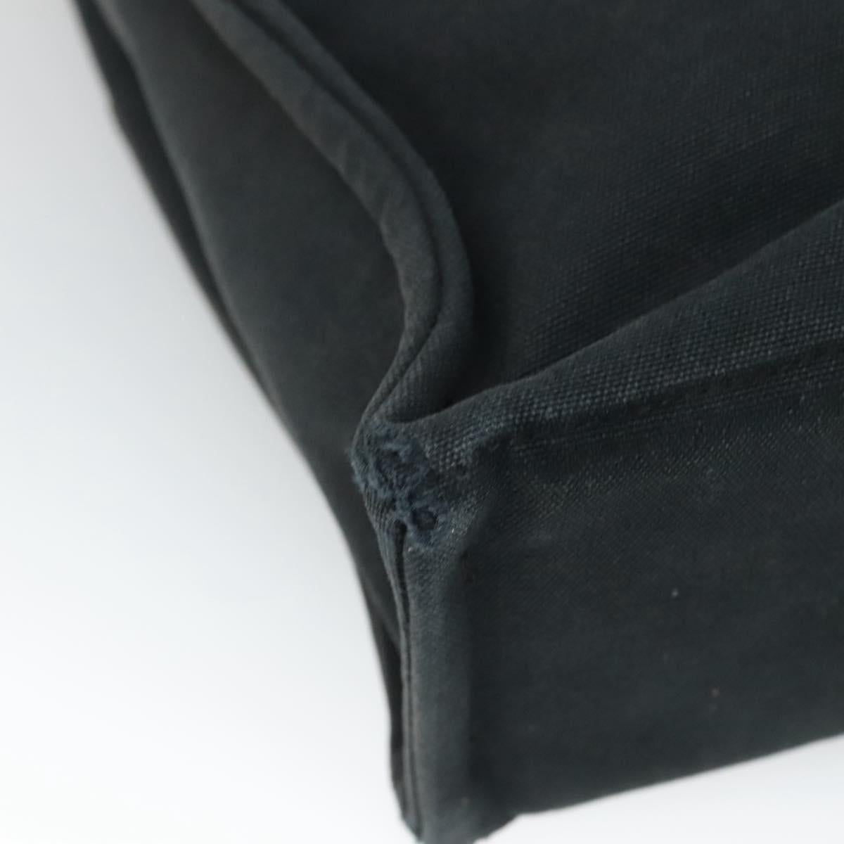 HERMES Fourre Tout MM Hand Bag Canvas Black Auth ti2835