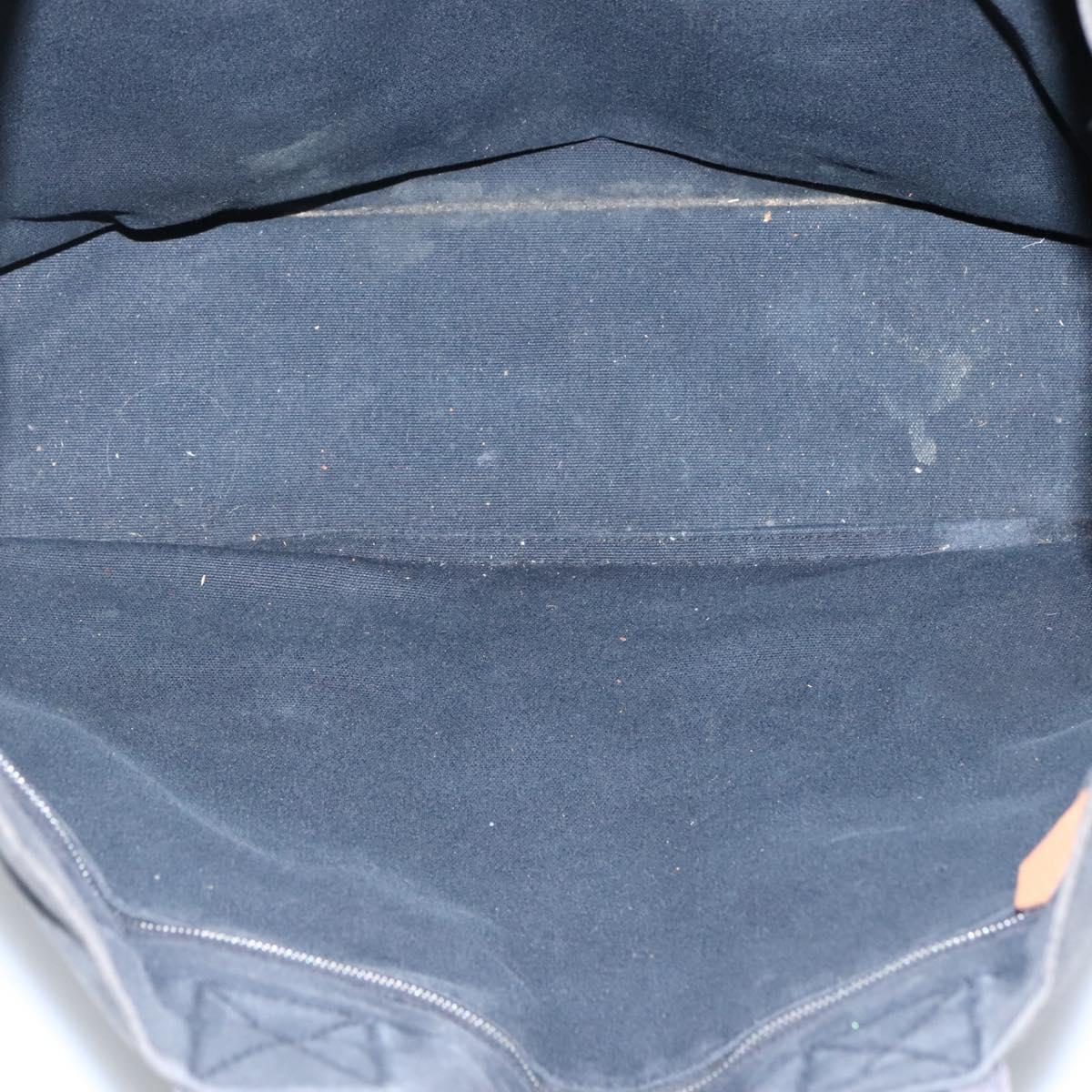 HERMES Fourre Tout MM Hand Bag Canvas Black Auth ti2835