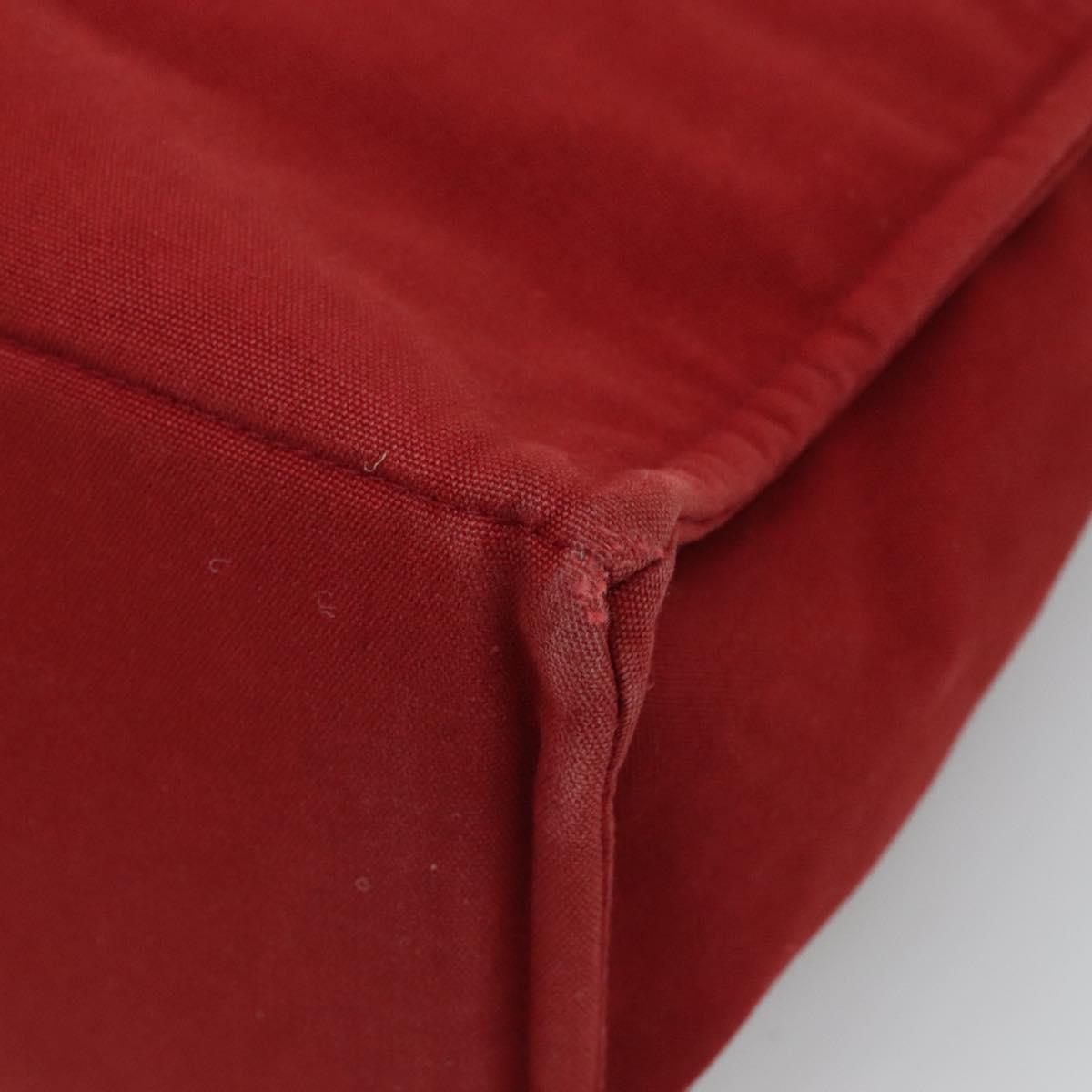 HERMES Fourre Tout GM Hand Bag Canvas Red Auth ti2838