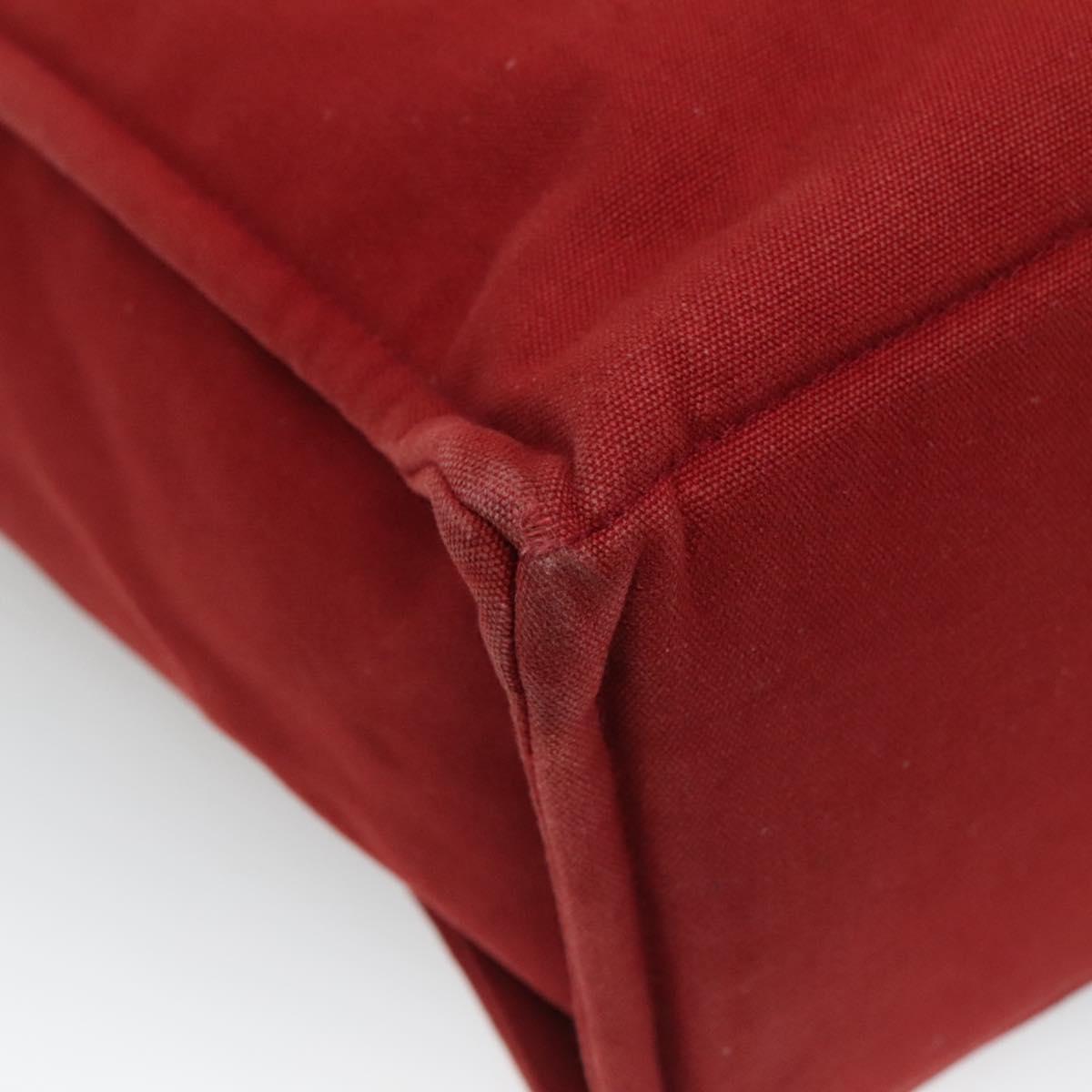 HERMES Fourre Tout GM Hand Bag Canvas Red Auth ti2838